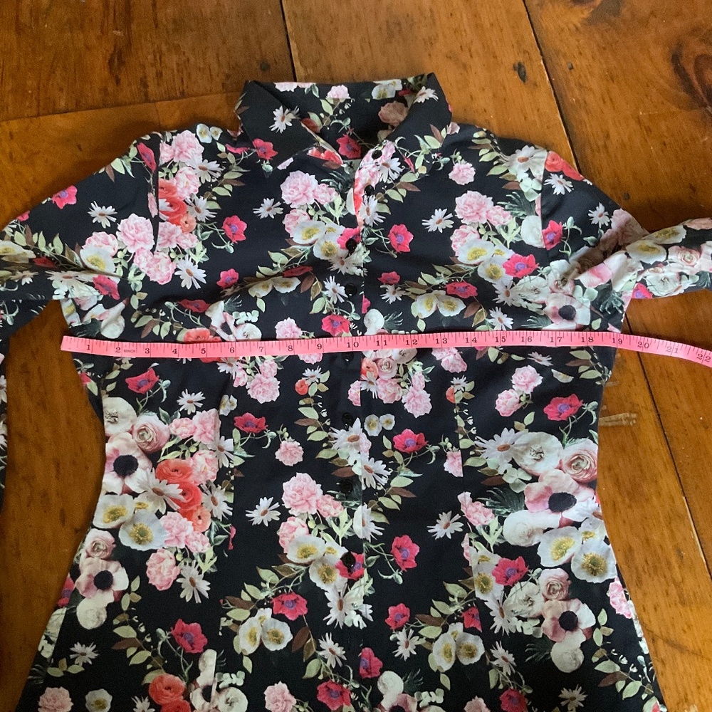 HAWES & CURTIS fitted cotton blend floral button up - Picture 10 of 16